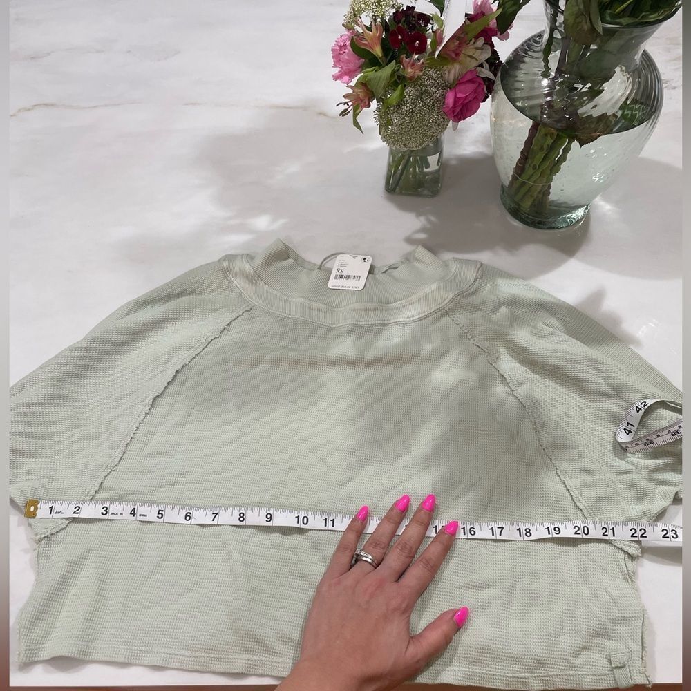Free People waffle knit top size XS‎ - Picture 6 of 7